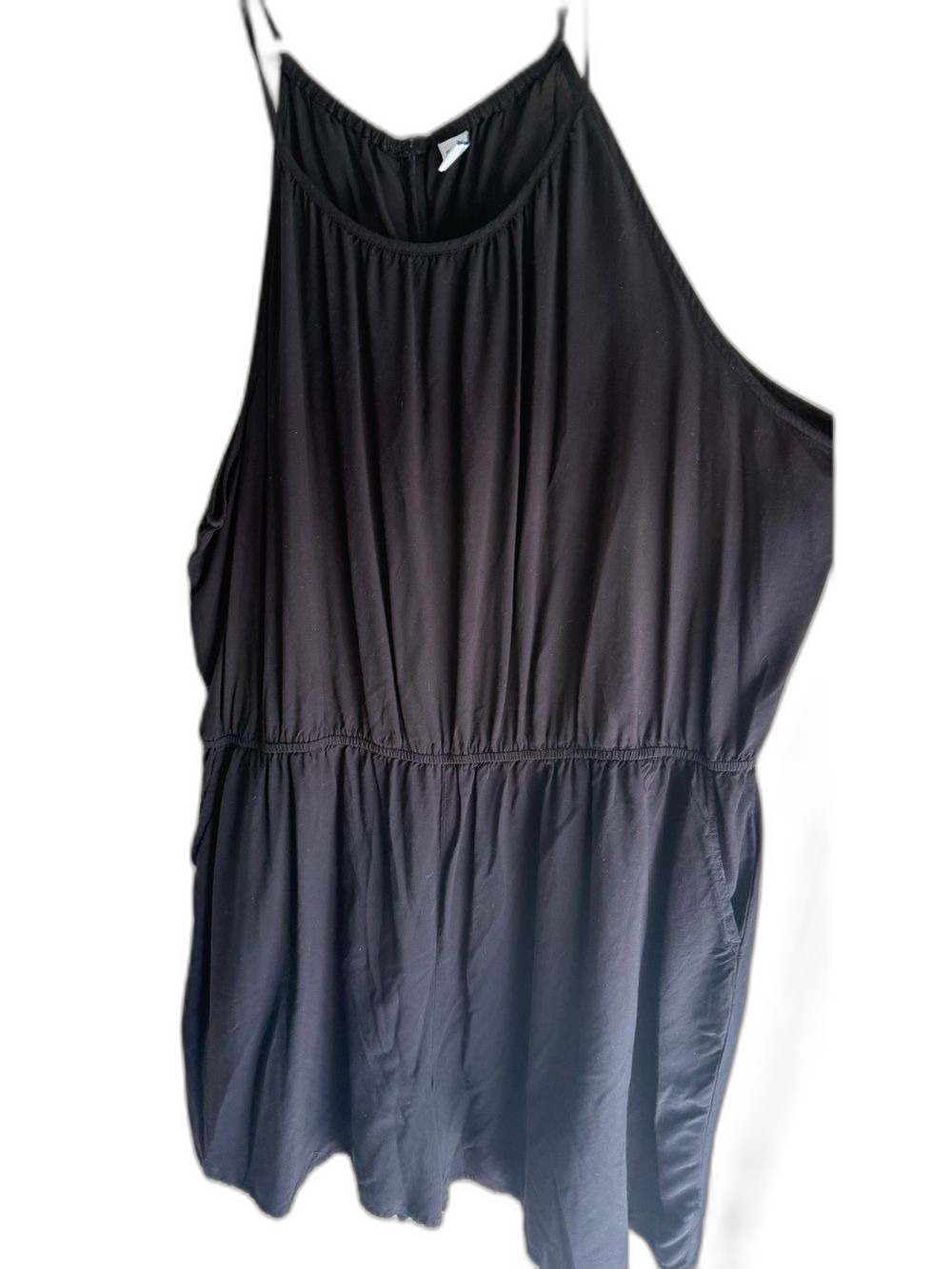 Old Navy Black Sleeveless Romper with Elastic Waist XXL